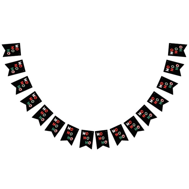 Bandeirinha Ho Ho Ho Banner de Bunting Natal (Todos)