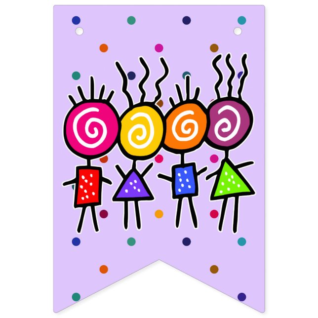 Bandeirinha HoliES - HOLI MELHORES AMIGOS + suas ideias (Primeira Bandeira)