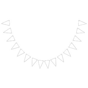 Bandeirinha Ícone branco com arte de linha minimalista com gra