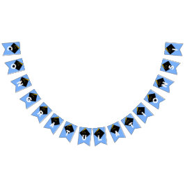 Bandeirinha Ideia do Partido dos Parabéns de Graduação Azul Cl