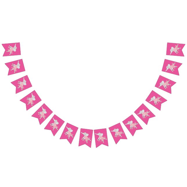 Bandeirinha Illusima Ballerina Elefante Rosa (Todos)