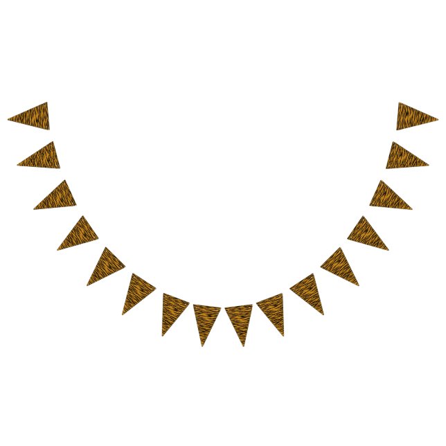 Bandeirinha Impressão de Tigre Divertido (Todos)