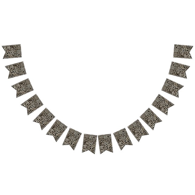 Bandeirinha Impressão em animais - Faixa de Bunting de terceir (Todos)