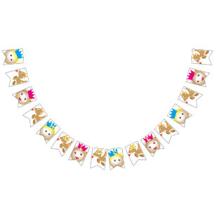 Bandeirinha incêndio de dragão voador em conto de fadas, mater