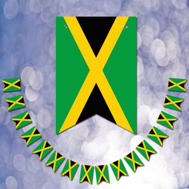 Bandeirinha Jamaican Flag & Party Jamaica Banners / Weddings (Criador carregado)