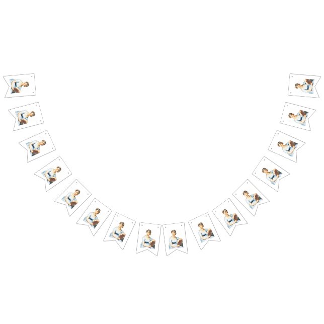 Bandeirinha Jane Austen Theme Tea Party Birthday Banner (Todos)