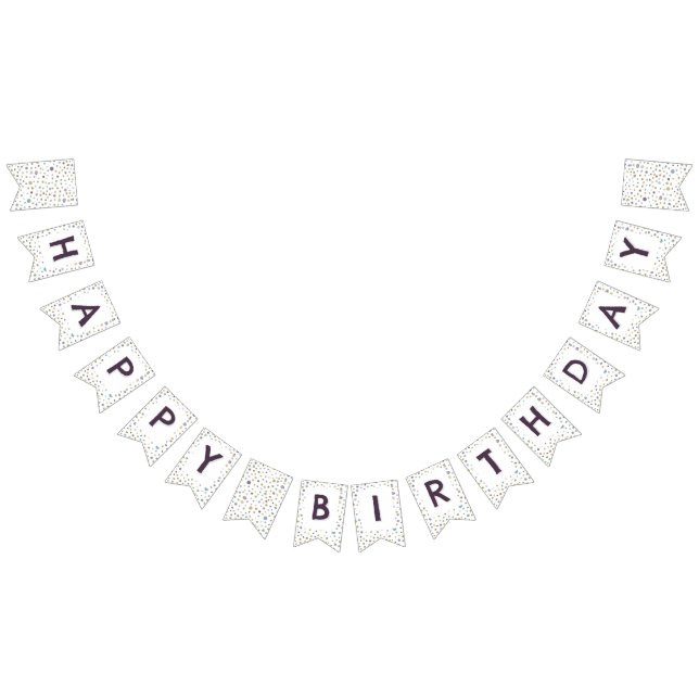 Bandeirinha Janet Confetti - Sinalizador de Bunting Pontos de  (Todos)