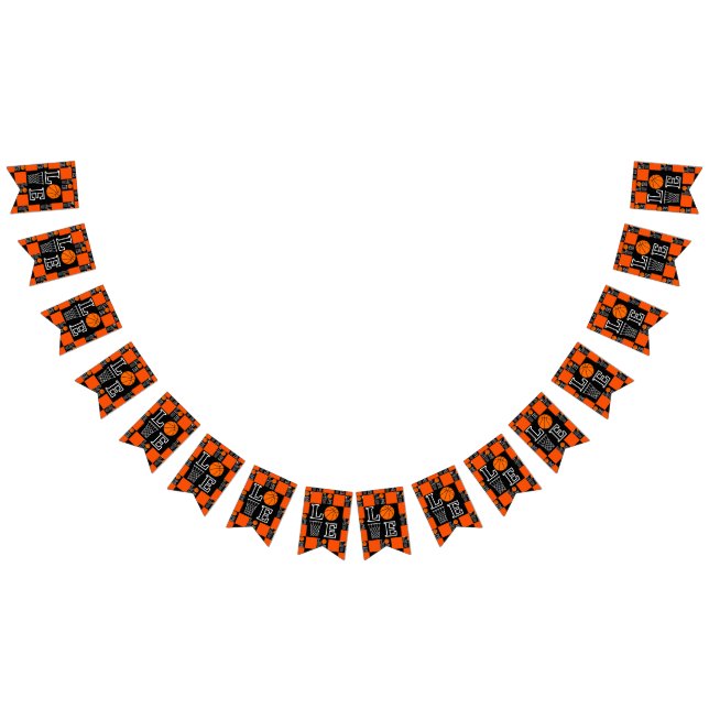 Bandeirinha Jogador de basquete Aniversário (Todos)