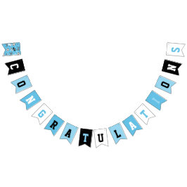 Bandeirinha Jogador de futebol festa de aniversário azul