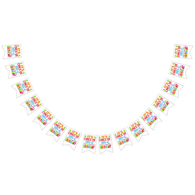 Bandeirinha jogo engraçado de aniversário do cinco de mayo (Todos)