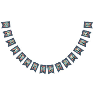 Bandeirinha Kawaii Panda Pajama Partido Cozy Sleepover Aestéti