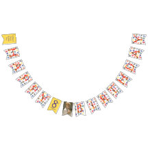 Kids Karate Party Happy Birthday bunbanner