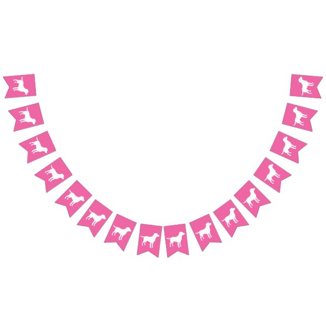 Bandeirinha Labrador Dog Chá de fraldas (Todos)