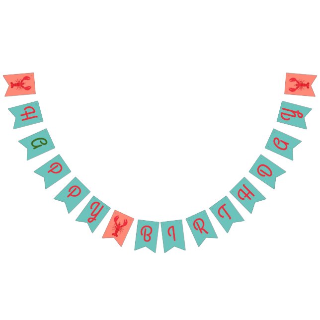 Bandeirinha Lagosta Festa de aniversário-Enfermeira (Todos)