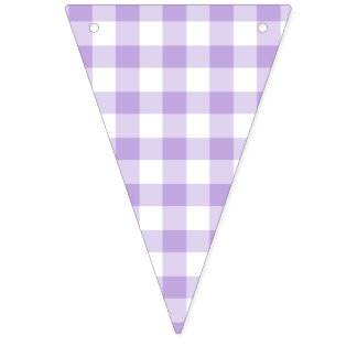 Bandeirinha Lavanda Suave Clássica Gingham