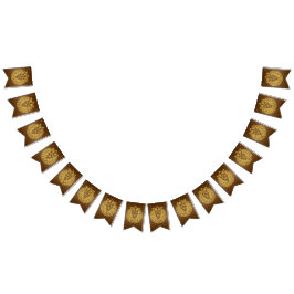 Bandeirinha Leão com Coroa - Estilo Dourado 4