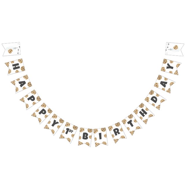 Bandeirinha Leite e cookies Aniversário de Banner (Todos)