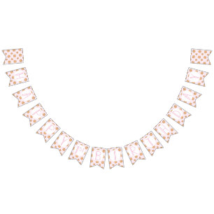 Bandeirinha Leite e Cookies Rosa Aniversário