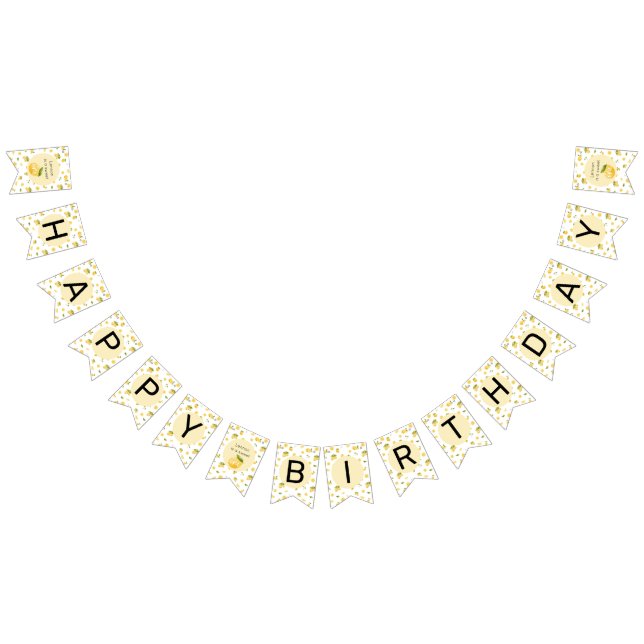 Bandeirinha Lemon Sweet One primeiro aniversario (Todos)