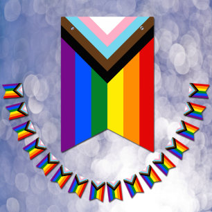 Bandeirinha LGBTQ & Pride - Sinalizadores de Bunting do Andame