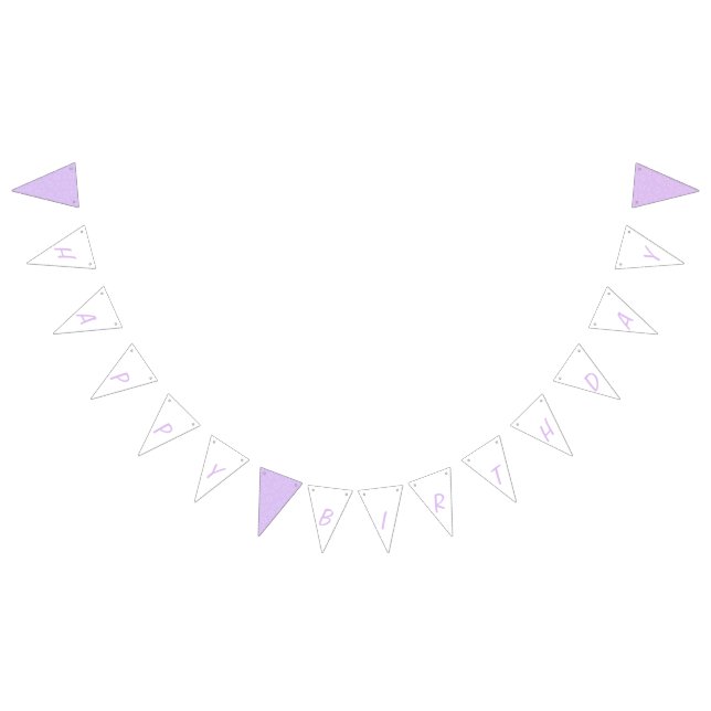 Bandeirinha Lilac Blossom Happy Birthday Bunting Flags (Todos)