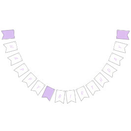 Bandeirinha Lilac Cherry Blossom Birthday