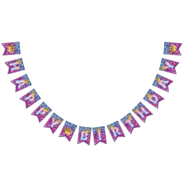 Bandeirinha Linda Sereia - Balões de Balões de Aniversário (Todos)