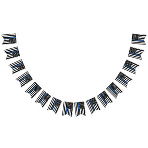 Bandeirinha Linha Azul Fino do Partido da Reforma Policial