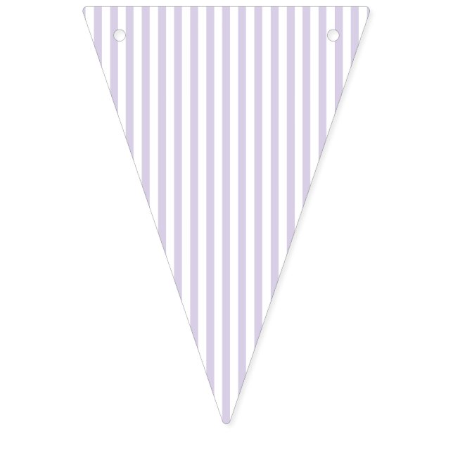 Bandeirinha Listras Simples - Lavanda Empoeirada (Primeira Bandeira)