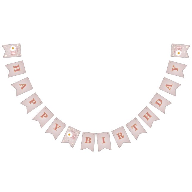 Bandeirinha Little Miss Onederful 1st Birthday (Todos)