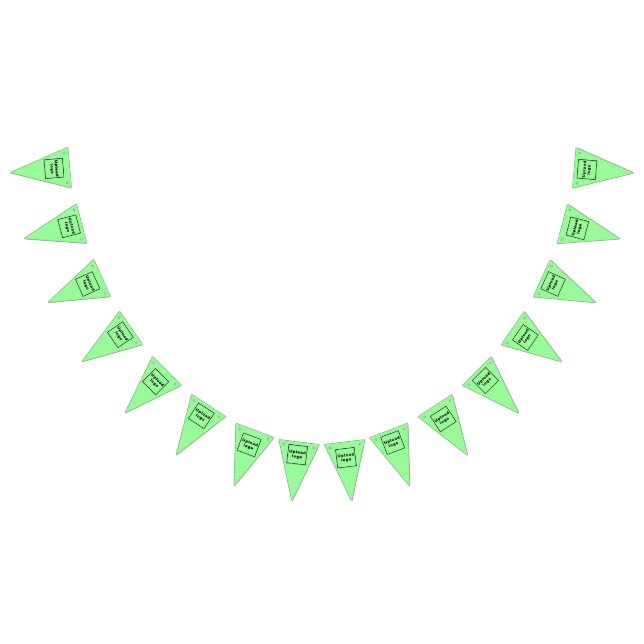 Bandeirinha Logotipo comercial no triângulo verde claro (Todos)