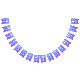 Bandeirinha Lua de Crescente Festiva Colorida, Roxo