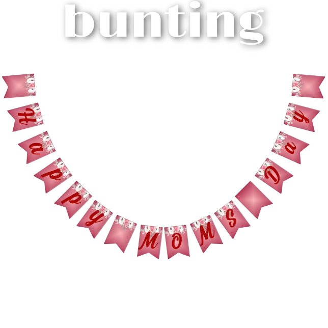 Bandeirinha Mãe Dia de as mães Floral Buquê (Criador carregado)