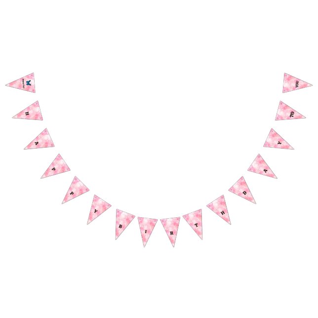 Bandeirinha Magical blue butterfly pink glitter art (Todos)