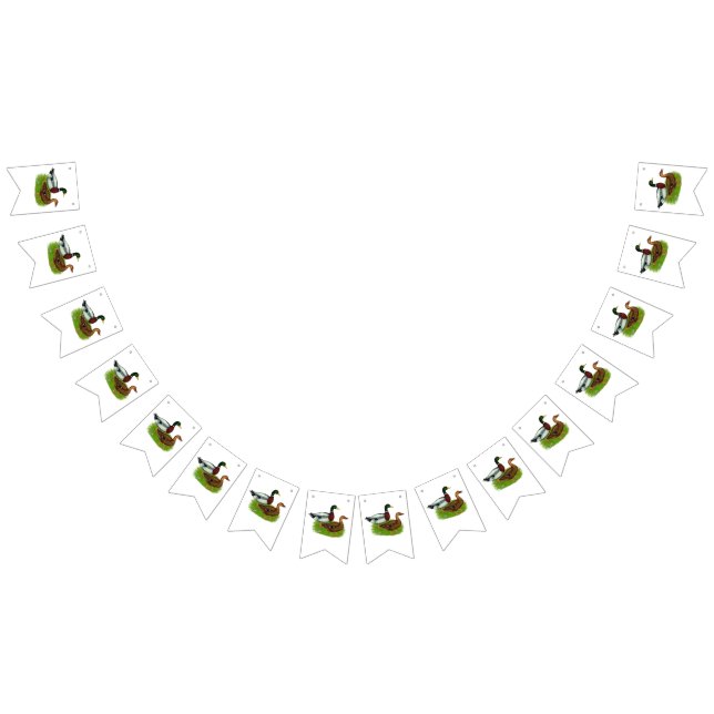 Bandeirinha Mallard Drake e Duck (Todos)