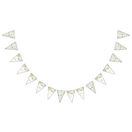 Bandeirinha Mamãe Floral Branca para ser faixa