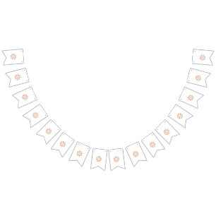 Bandeirinha Mandala Flower Art Impressão   Boho Decor