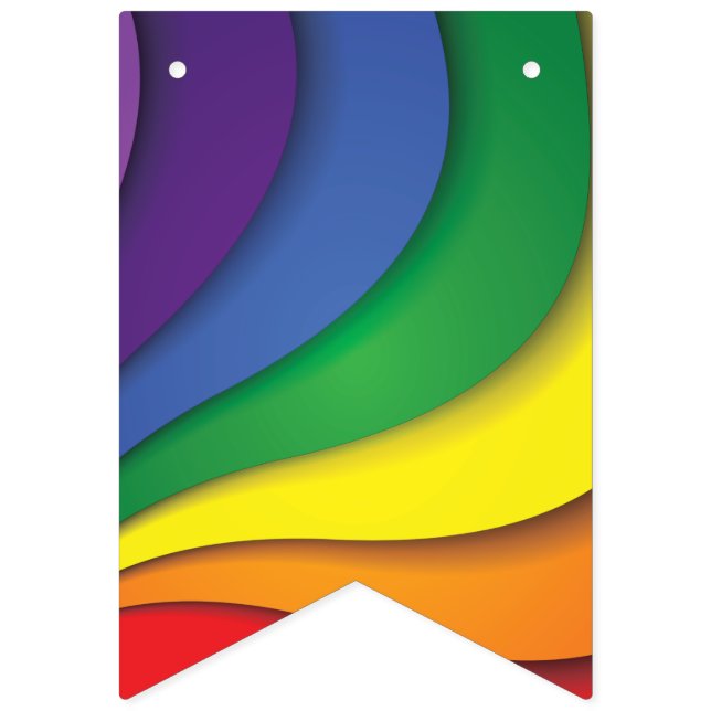 Bandeirinha Maravilhoso Rainbow Swirl (Primeira Bandeira)