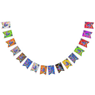 Bandeirinha Março, 17 Banner de Bunting Aniversário