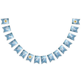 Bandeirinha Margarida Branca Cheerful