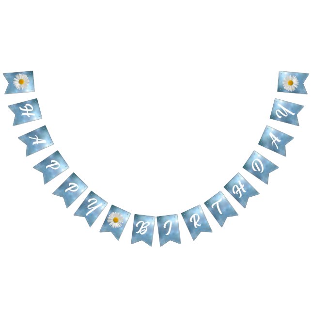 Bandeirinha Margarida Branca Cheerful (Todos)