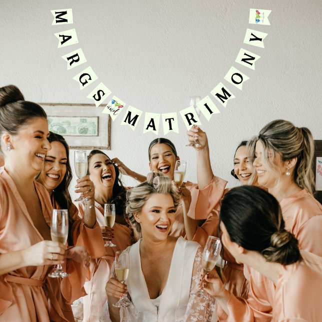 Bandeirinha Margs e Matrimônio Chic Trio de Margarita Lima Ver (Criador carregado)