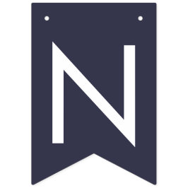 Bandeirinha marinho azul floral festa de casamento de marfim