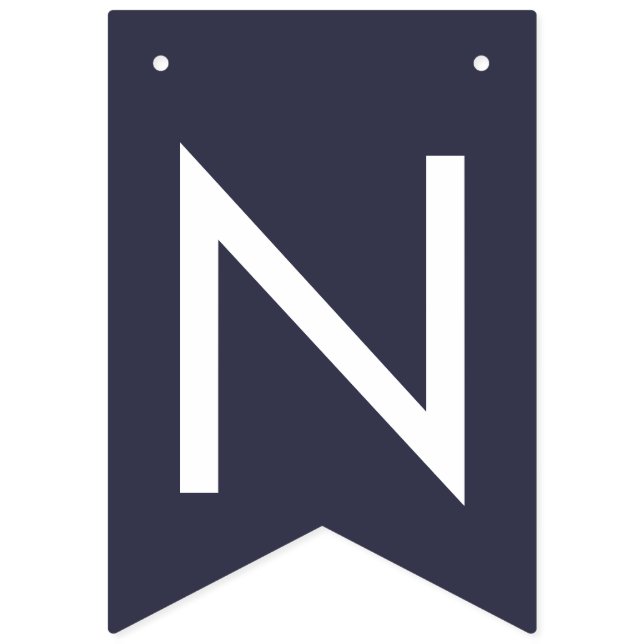 Bandeirinha marinho azul floral festa de casamento de marfim (Décima quinta Bandeira)