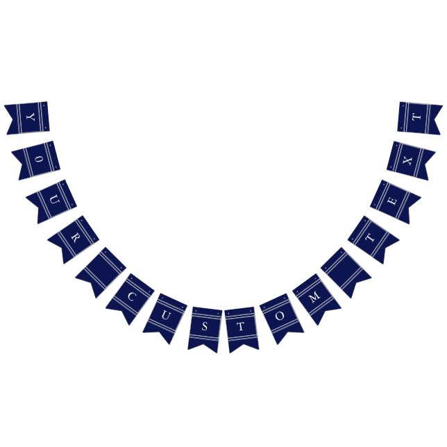 Bandeirinha Marinho Escuro Clássico Casamento Azul (Todos)