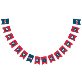 Bandeirinha Material de Aniversário de Bombeiros Vermelhos