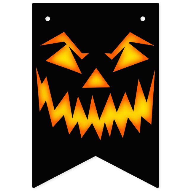 Bandeirinha Mau Grinning Face Halloween (Primeira Bandeira)