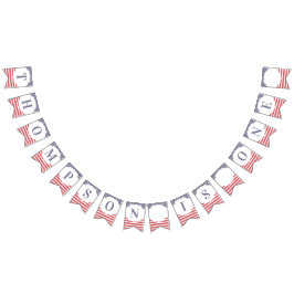 Bandeirinha Memorial Vermelho e Azul Dia 4 de julho