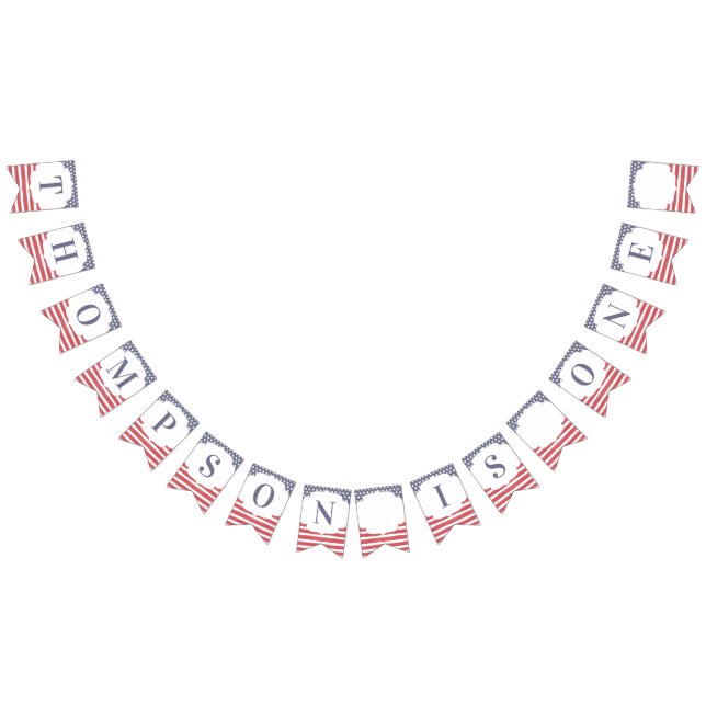 Bandeirinha Memorial Vermelho e Azul Dia 4 de julho (Todos)