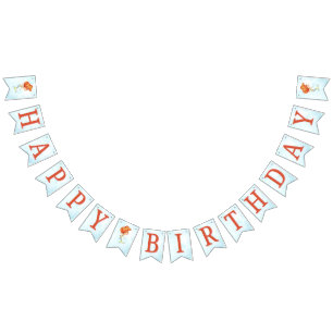 Bandeirinha Meninas Qualquer Sereia Idade Sob O Aniversário Do